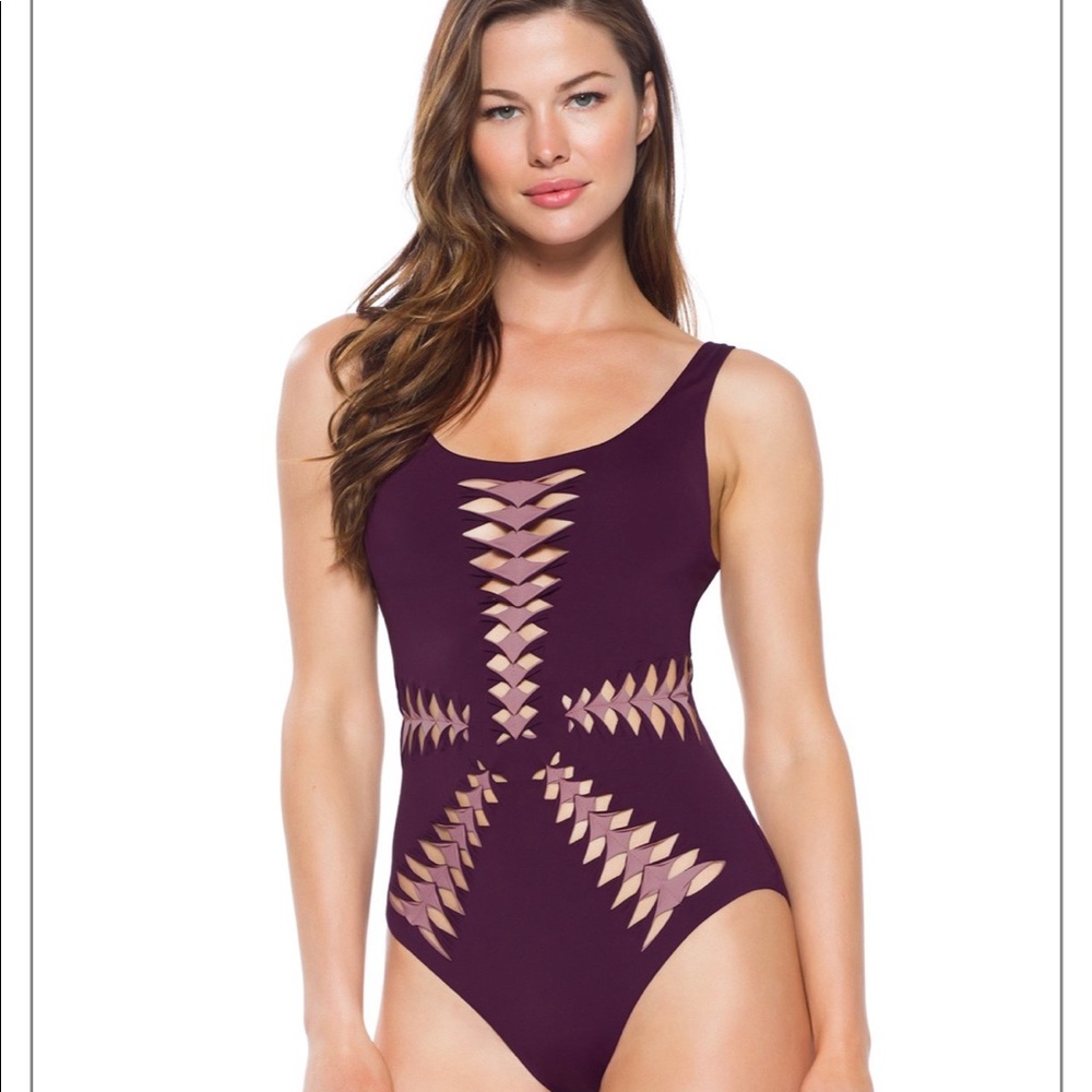 BECCA Origami Cutout One Piece Swimsuit